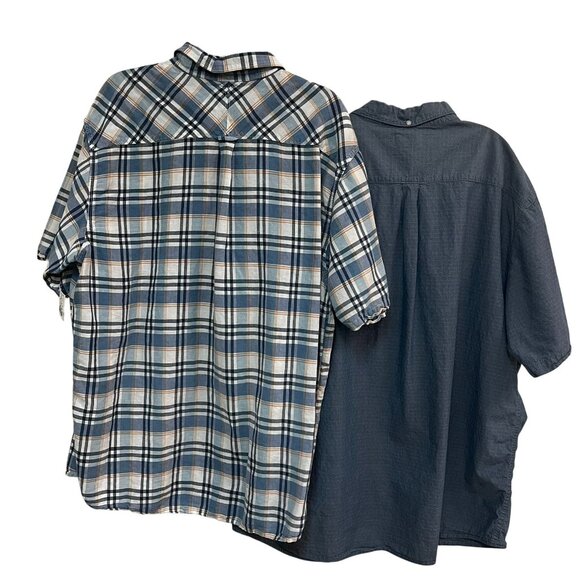 Lot of 2 Bob Timberlake Men's Short Sleeve Button Down Shirts Size 2XL - Picture 2 of 8